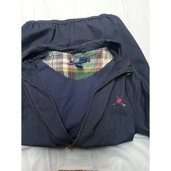 Vintage Polo Ralph Lauren Harrington Bomber Jacket Size 2XL Blue - Picture 4 of 4